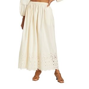Rhode Audrey Eyelet Maxi Skirt size L. Never Worn & New with Tags!